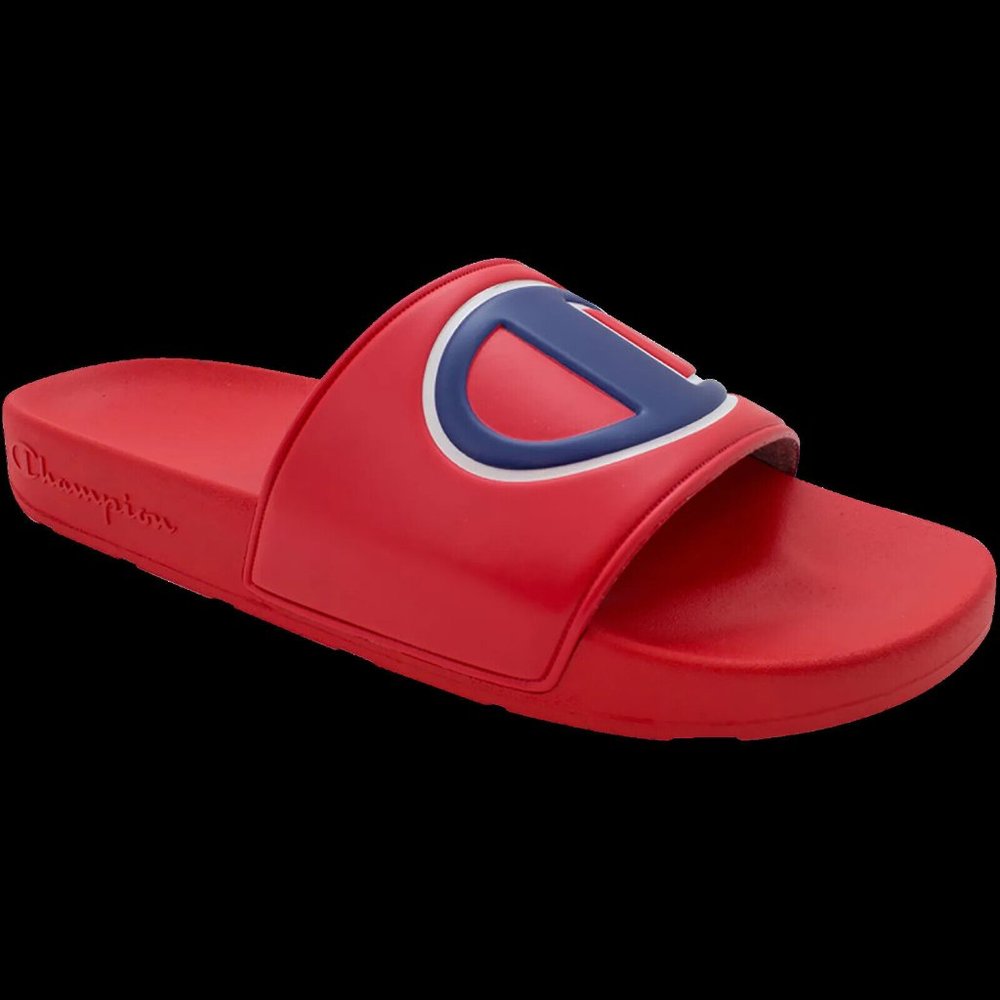 Champion Men's IPO Red/Red Slides CM100076M